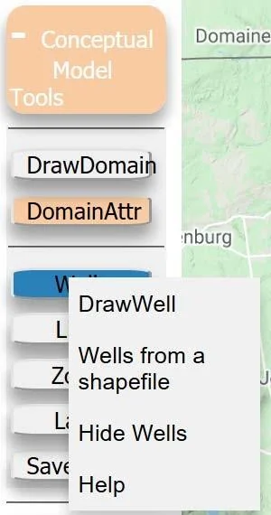 Pop up window generated upon selecting a well location. You use a negative number you are introducing a withdrawal well and if you use a positive number you are emplacing a recharge well. Type in a value and when done, click OK.